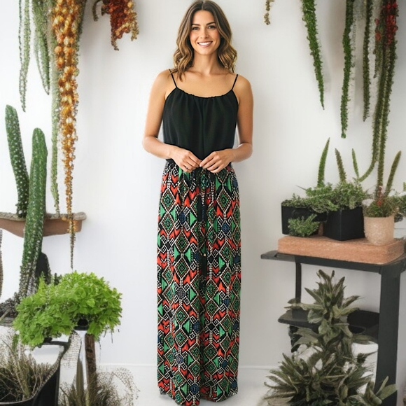 Y2K‎ City Triangles Maxi Dress M Fairy Grunge Sheer Overlay Whimsigoth Romantic - Picture 14 of 16